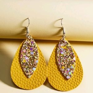 Layered Sequin Decor Earrings